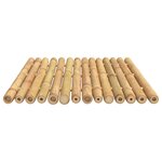 vidaXL Tapis de bain 2 Pièces 50x35 cm bambou