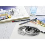 Crayon graphite artiste GOLDFABER hexagonal F FABER-CASTELL