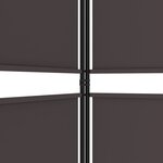 vidaXL Cloison de séparation 6 panneaux Marron 300x200 cm Tissu