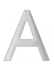 THIRARD - Lettre A inox H.76mm adhésif