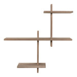 Étagère murale en bois de pin 53 x 15 x 56 cm