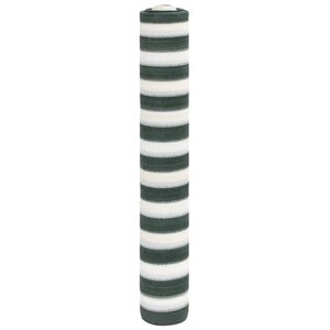 vidaXL Filet brise-vue vert et blanc 1 5x50 m PEHD 75 g/m²