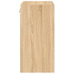 vidaXL Meuble TV mural chêne sonoma 40 5x30x60 cm bois d'ingénierie