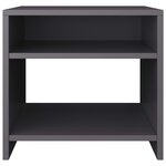 vidaXL Tables de chevet 2 Pièces Gris 40x30x40 cm Bois d'ingénierie