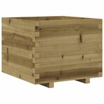 vidaXL Jardinière 60x60x49 5 cm bois de pin imprégné