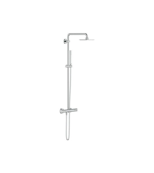 Grohe colonne de douche euphoria cube 150 1 jet 27932000 - mitigeur thermostatique -limiteur de température - economie d'eau -c