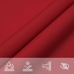 vidaXL Voile de parasol tissu oxford carré 2x2 m rouge