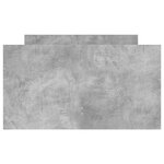 vidaXL Cadre de lit avec tiroirs sans matelas gris béton 100x200 cm