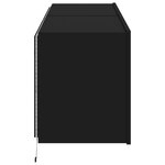 vidaXL Meubles TV muraux avec lumières LED 2 Pièces noir 60x35x41 cm