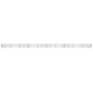 vidaXL Clôture en treillis métallique et piquet d'ancrage vert 0 8x25m