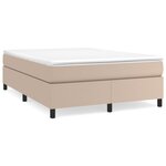 VidaXL Cadre de lit sans matelas cappuccino 140x200 cm similicuir