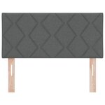 Tête de lit vidaXL Design Bloc Diamant Gris Foncé 100 cm Tissu