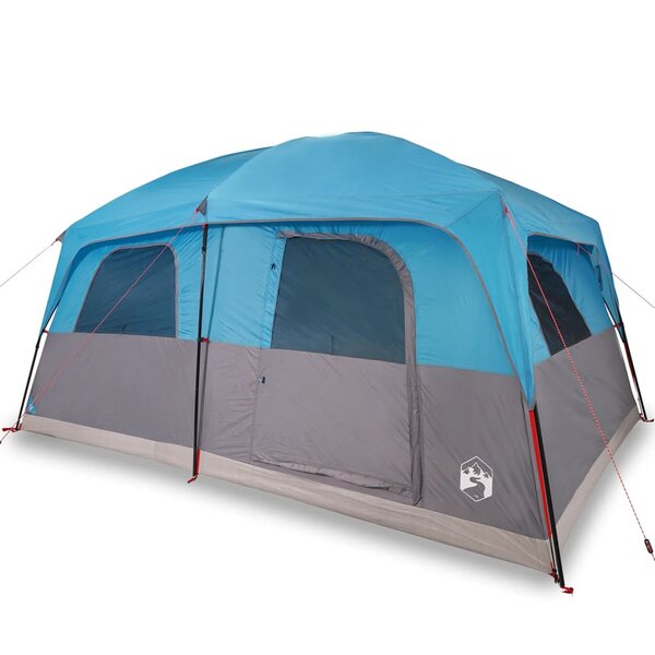 vidaXL Tente de cabine familiale 10 personnes bleu imperméable