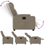 vidaXL Fauteuil inclinable Cappuccino Similicuir