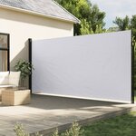vidaXL Auvent latéral rétractable blanc 200x300 cm