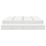 vidaXL Cadre de lit de rangement Blanc 180x200 cm