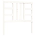 vidaXL Cadre de lit sans matelas blanc 100x200 cm bois de pin massif