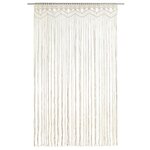 vidaXL Rideau en macramé 140x240 cm Coton