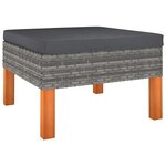 Salon de jardin meuble d'extérieur ensemble de mobilier 6 pièces avec coussins résine tressée gris 02_0016858