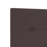 Tête de lit vidaXL Bouton capitonné Marron foncé 80 cm Tissu