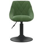 Vidaxl tabouret de bar vert foncé velours