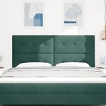 Headboard LED vidaXL Vert Foncé 90 cm Velours