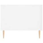vidaXL Table basse Blanc brillant 102x50x40 cm Bois d'ingénierie