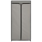 vidaXL Garde-robe Gris 75x50x160 cm