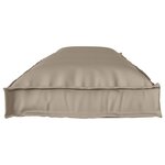 Coussin d'extérieur vidaXL Taupe 100   polyester 150 cm x 40 cm Coussin