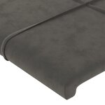 vidaXL Cadre de lit avec tête de lit Gris foncé 120x200 cm Velours
