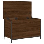 vidaXL Banc de rangement chêne marron 80x42 5x50 cm bois d'ingénierie