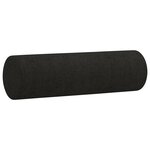 vidaXL Ensemble de canapés 2 Pièces avec coussins noir tissu