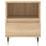 vidaXL Tables de chevet 2 Pièces chêne sonoma 40x35x50 cm bois ingénierie