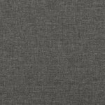 vidaXL Cadre de lit Gris foncé 140x190 cm Tissu
