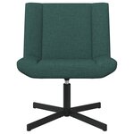 vidaXL Chaise d'Appoint Vert foncé Polyester Standard