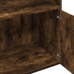 vidaXL Bibliothèque chêne fumé 100x36x189 cm bois d'ingénierie