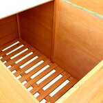 vidaXL Boîte de rangement de jardin 126 x 72 x 72 cm Bois