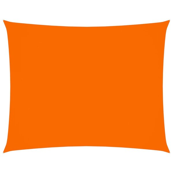 vidaXL Voile de parasol Tissu Oxford rectangulaire 2 5x3 5 m Orange