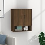 vidaXL Armoire murale Chêne marron 60x31x70 cm Bois d'ingénierie
