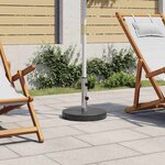 vidaXL Socle de parasol Granite 20 kg Rond Noir