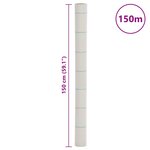 vidaXL Membrane anti-mauvaises herbes blanc 1 5x150 m PP