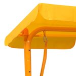 vidaXL Balancelle pour enfants Jaune 115x75x110 cm Tissu
