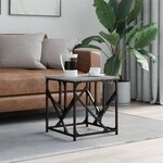 vidaXL Table basse sonoma gris 45x45x47 5 cm bois d'ingénierie