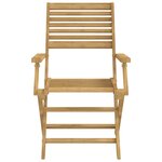 vidaXL Ensemble à manger de jardin 7 Pièces Bois d'acacia solide