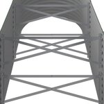 vidaXL Lit surélevé de jardin Acier enduit de poudre 296x80x68 cm Vert