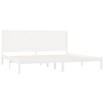 vidaXL Cadre de lit Blanc Bois massif 200x200 cm