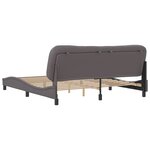vidaXL Cadre de lit sans matelas gris 180x200 cm similicuir