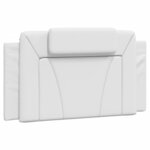vidaXL Cadre de lit sans matelas blanc 100x200 cm similicuir