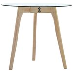 vidaXL Ensemble de tables d'appoint 2 Pièces Verre trempé