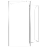 vidaXL Enclos de bain 120x69x130 cm Verre trempé Transparent